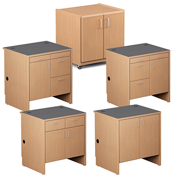 Cupboards for Nautilus&trade; Wood Circulation Desk