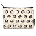 Edgar Allan Poe-Ka-Dots Flat Canvas Zippered Pouch