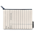 Library Card Flat Canvas Zippered Pouch