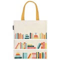 Bookshelf Flat Canvas Tote Bag