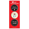 Young Reader 3-Button Assortment