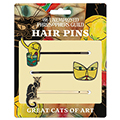 Great Cats of Art Hair Pins