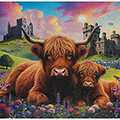 Highland Cows in the Countryside Puzzle