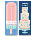 Calm and Cool Birthday Bookmarks - 2 Designs - 30/Pkg