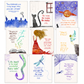 Beloved Children's Literature Inspirational Quotes Posters - 9/Set