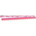 Tie-Dye and Ombre Double-Sided Scalloped Border - Pink