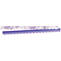 Tie-Dye and Ombre Double-Sided Scalloped Border - Purple