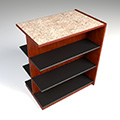 Nautilus&trade; Wood & Steel Double-Face Mobile Library Shelving - 42 in.H x 24 in.D Adder