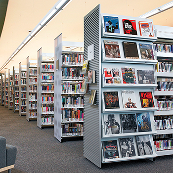 estey&reg; Steel Designer Cantilever Periodical Library Shelving