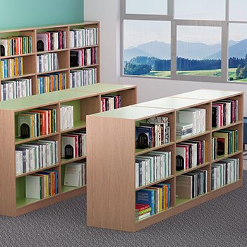 Russwood&reg; Inspire Wood Library Shelving