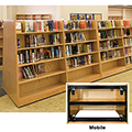 Russwood® Mobile Bookstore Shelving