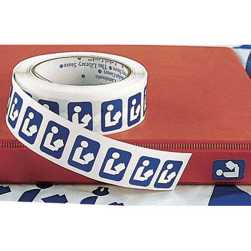 Circulation & Classification Labels - Library Logo Labels - 1 in.H x 3/ ...