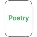 Classification Labels - Poetry, 250/Roll