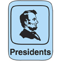 Classification Labels - Presidents, 250/Roll