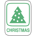 Classification Labels - Christmas, 250/Roll