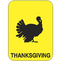 Classification Labels - Thanksgiving, 250/Roll