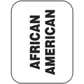 Classification Labels - African American, 250/Roll