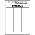 Post-It® Date Due Slips - 3-Column, 4 in.H x 3 in.W, White