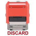Self-Inking Stock Stamp - Discard, Red Case