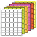Laser/Inkjet Spine & Processing Labels - 1 in. x 1-1/2 in.