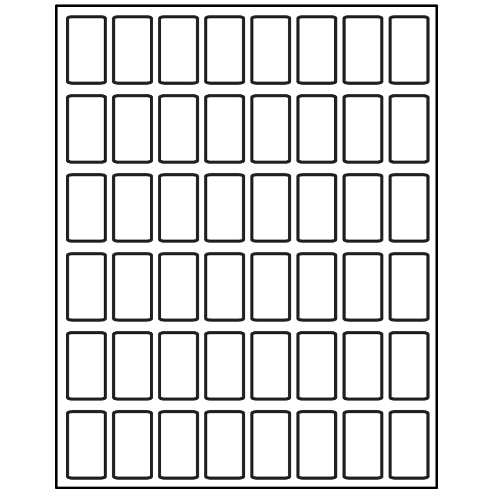 Library Book Processing Labels - Laser/Inkjet Spine Labels - 1-1/2 in.H ...