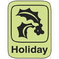 Classification Labels - Holiday, 250/Roll