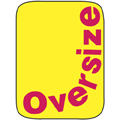 Classification Labels - Oversize, 250/Roll