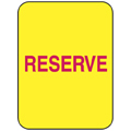 Classification Labels - Reserve, 250/Roll