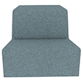 Hickory Contract UPpJr. Modular Lounge Seating - Taper Out Chair, Fabric