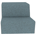 Hickory Contract UPpJr. Modular Lounge Seating - Taper Out Right Side Straight Facing Chair, Fab