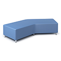 Russwood&reg; Exchange Lounge Seating - Backless Sofa, Vinyl