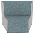 Hickory Contract UPpJr. Modular Lounge Seating - Taper In Chair, Vinyl