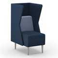 HPFI&reg; Eve Harbor Lounge Seating - Club Chair with K Privacy Panel
