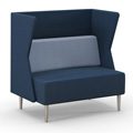 HPFI&reg; Eve Harbor Lounge Seating - Loveseat with K Privacy Panel