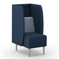 HPFI&reg; Eve Harbor Lounge Seating - Club Chair with D Privacy Panel