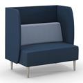 HPFI&reg; Eve Harbor Lounge Seating - Loveseat with D Privacy Panel