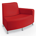 MooreCo&reg; Phoeby Outdoor Lounge Seating - Outside Facing Curved Left Arm Loveseat