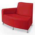 MooreCo&reg; Phoeby Outdoor Lounge Seating - Outside Facing Curved Right Arm Loveseat