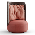 KFI Studios Dotti Lounge Chair - High Back