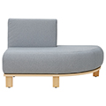 HABA&reg; Pro CHILLAX Lounge Seating - Quarter-Circle End Right, Fabric
