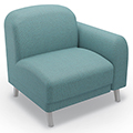 MooreCo&reg; Luly&trade; Soft Seating - Left Arm Chair