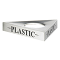 SAFCO&reg; Trifecta&reg; Waste Receptacle -  Plastic Lid
