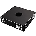 SAFCO&reg; Public Square&reg; Recycling Center - Cans/Glass Lid Slot