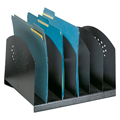 SAFCO® Steel Desk Organizer - 6 Upright Sections