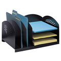 SAFCO® Steel Desk Organizer - 3 Uprights and 3 Shelves