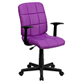Mid-Back Quilted Task Office Chair