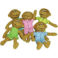 Five Little Monkeys Finger Puppet Set
