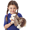 Folkmanis&reg; Lop Baby Rabbit Hand Puppet