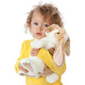 Folkmanis&reg; Standing Lop Rabbit Hand Puppet