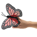 Folkmanis&reg; Mini Monarch Butterfly Finger Puppet